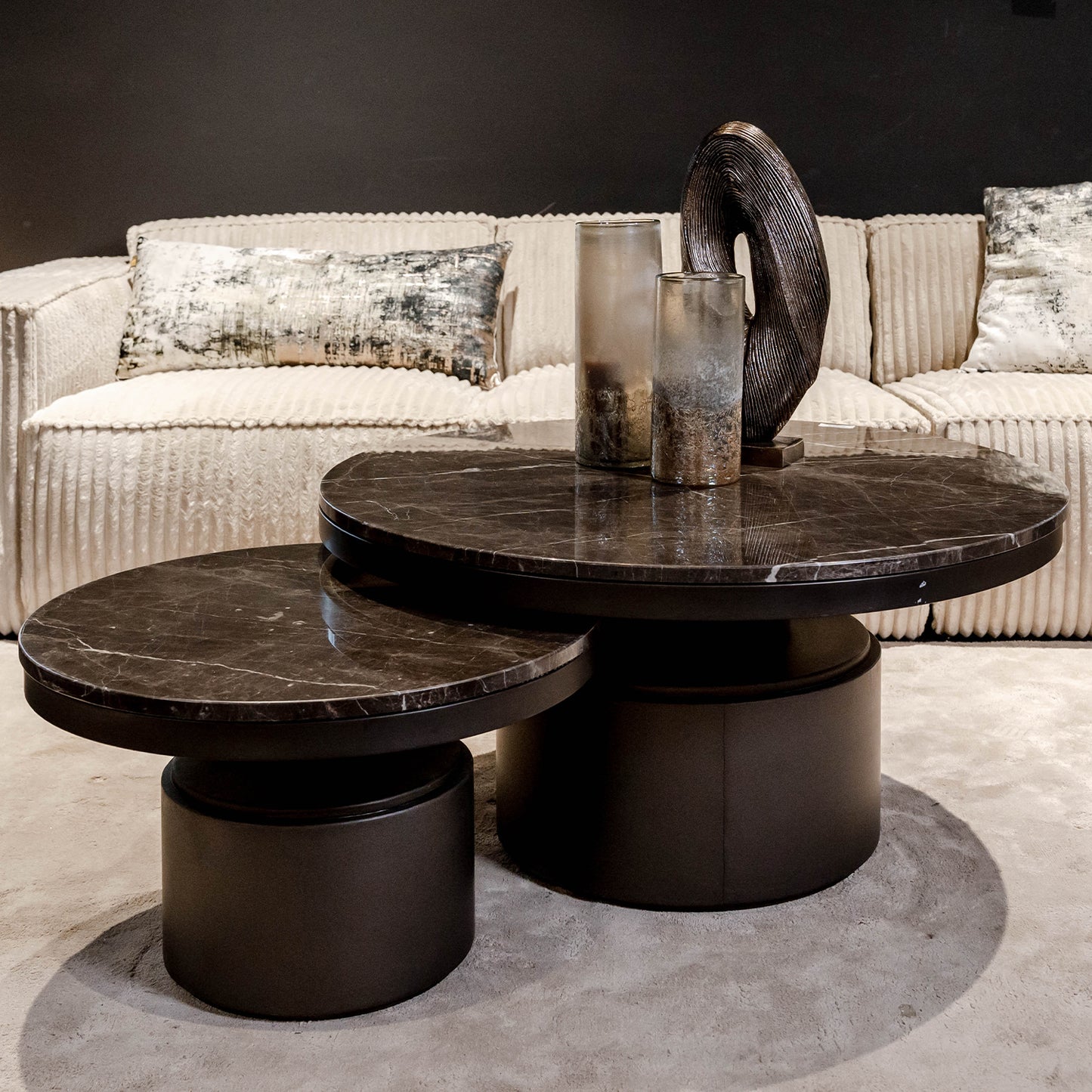 Salontafel Bregt | Laag | Bruin Marmer