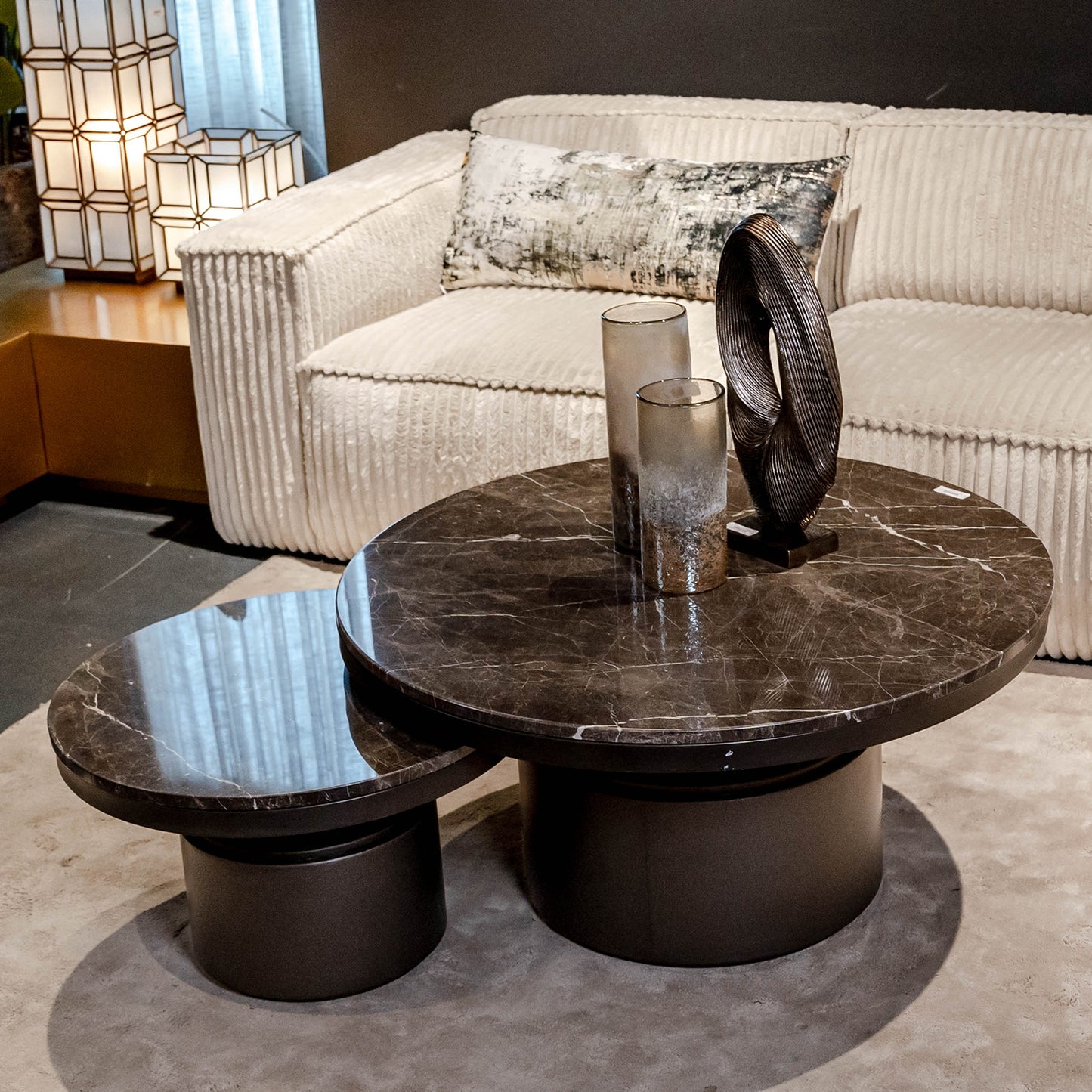 Salontafel Bregt | Laag | Bruin Marmer