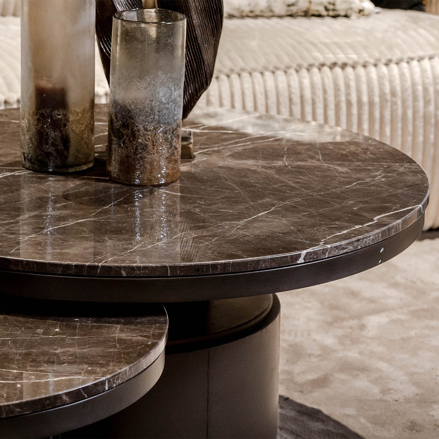 Salontafel Bregt | Laag | Bruin Marmer