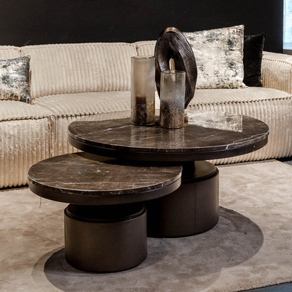 Salontafel Bregt | Laag | Bruin Marmer