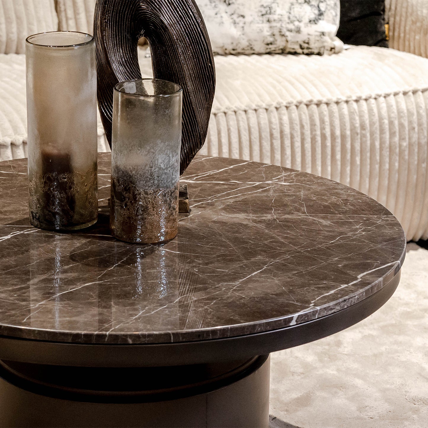 Salontafel Bregt | Laag | Bruin Marmer