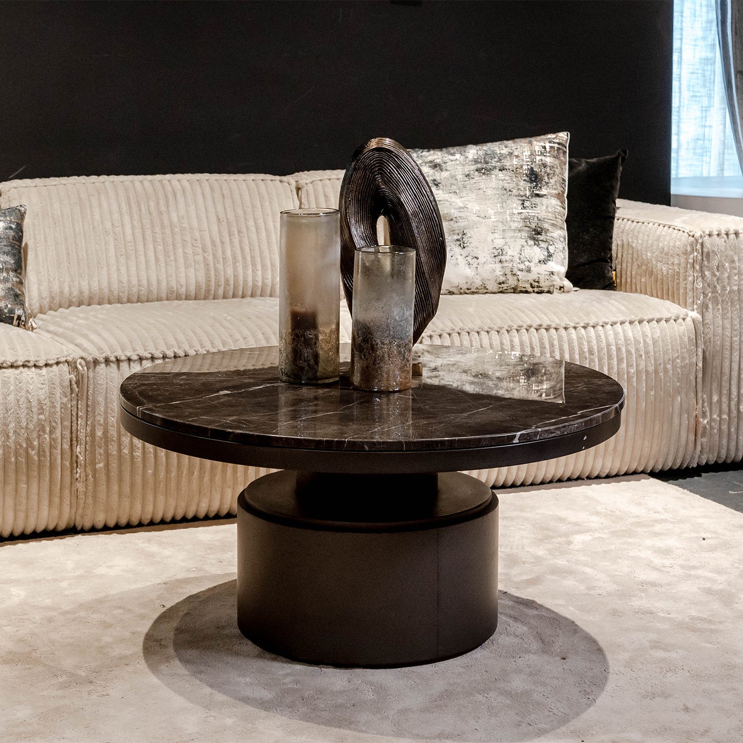 Salontafel Bregt | Laag | Bruin Marmer