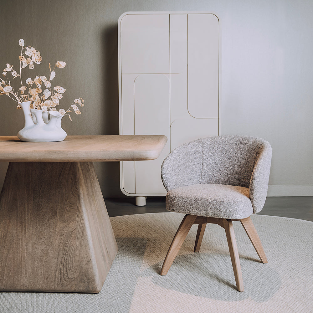 Eetkamerstoel Brescia | Grijze Stof