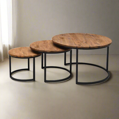 Salontafelset Jerrel | Naturel Mangohout