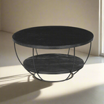 Salontafel Brix | Zwart Mangohout