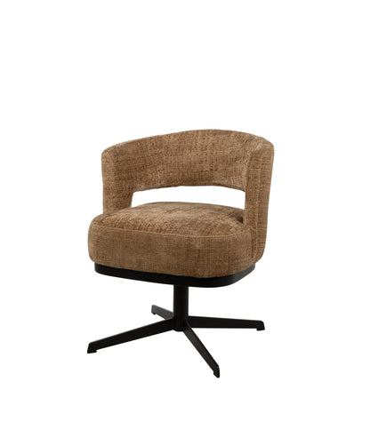 Eetkamerstoel Bruce | Draaipoot 360 | Cermona Cinnamon