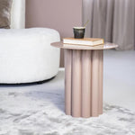 Bijzettafel Olympa | Roze Metaal