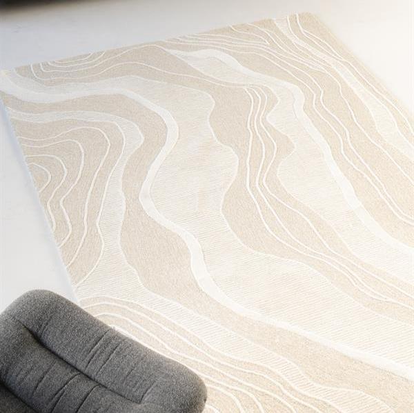 Vloerkleed Soil | Beige 100% Wol