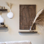 Wand decoratie Sylvia | Zwart Mangohout