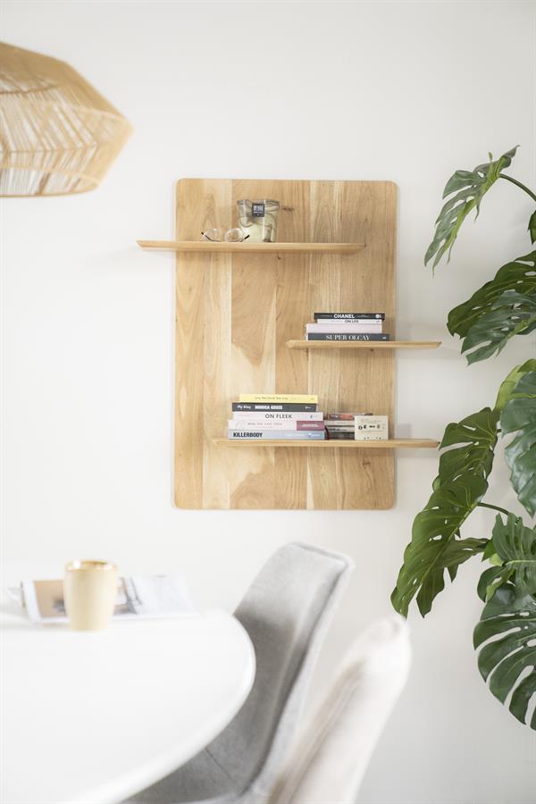 Wanddecoratie Seco | Bruin Mangohout — Vooraanzicht - sfeer