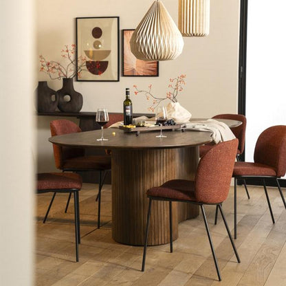 Eetkamerstoel Clypso | Rood Polyester