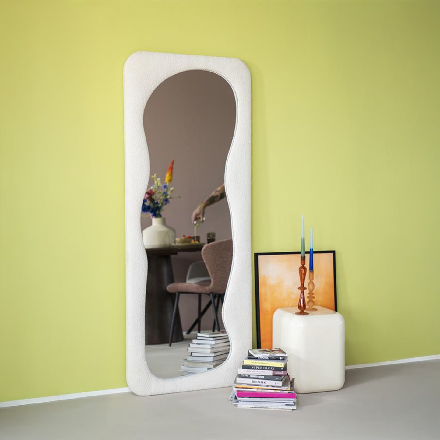 Spiegel Evol | Beige Glas