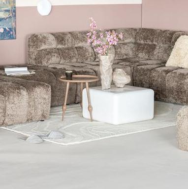 Bijzettafel Birdy | Bruin Aluminium