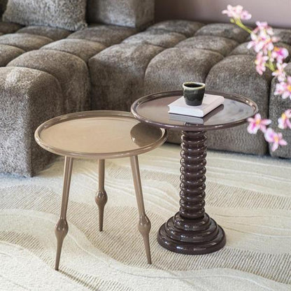 Bijzettafel Basco | Bruin Aluminium