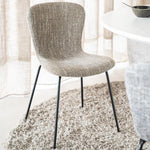 Eetkamerstoel Lass | Bruin Polyester