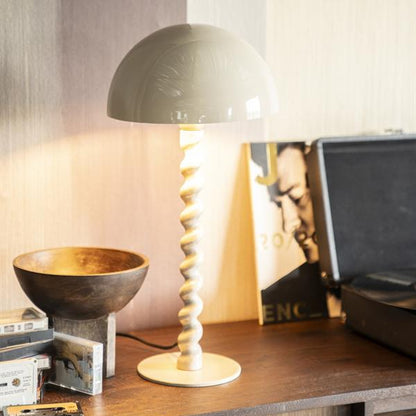 Tafellamp Elara | Beige Hout