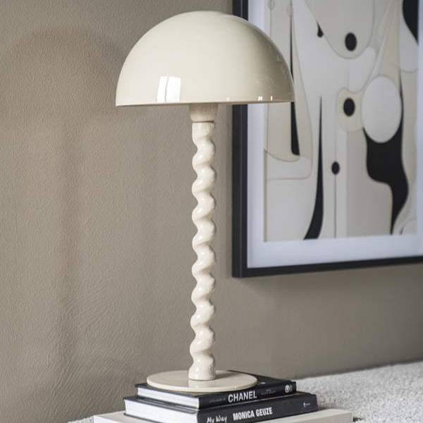 Tafellamp Elara | Beige Hout