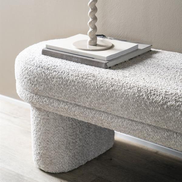 Poef Rama | Taupe Polyester