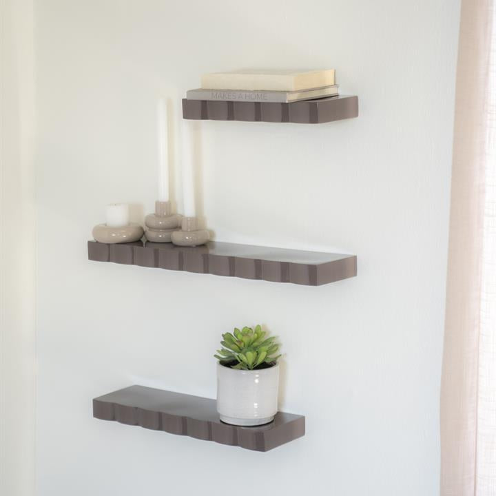 Wand decoratie Bloom | Taupe Metaal