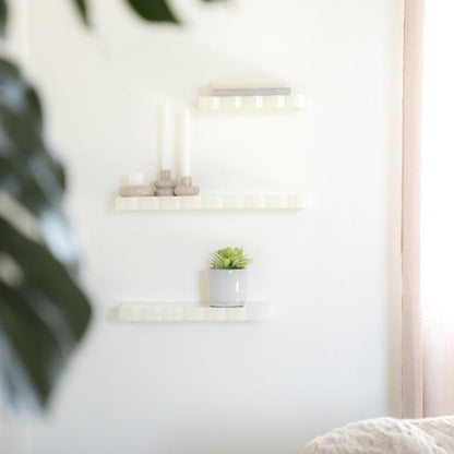 Wand decoratie Bloom | Beige Metaal