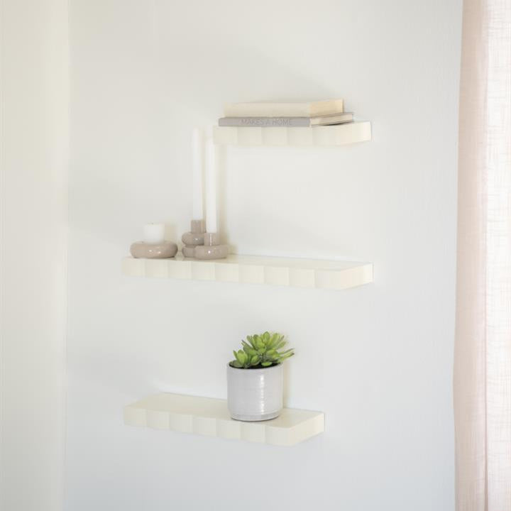 Wand decoratie Bloom | Beige Metaal