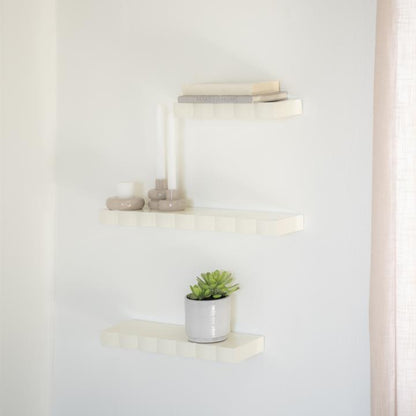 Wand decoratie Bloom | Beige Metaal