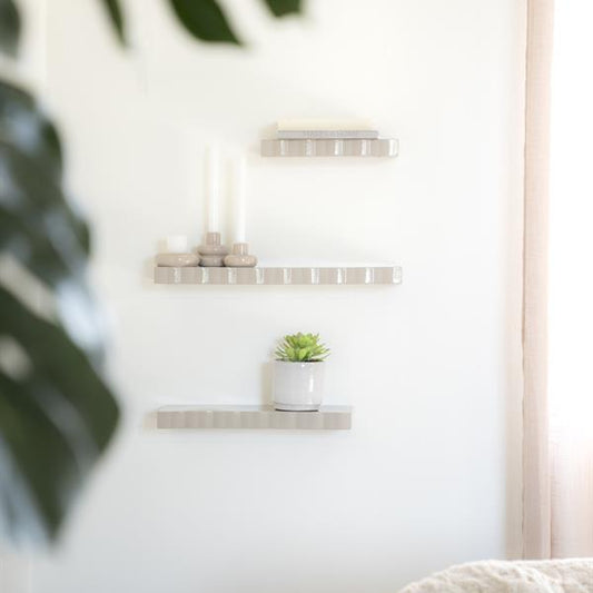 Wand decoratie Bloom | Taupe Metaal