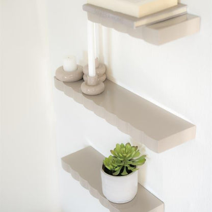 Wand decoratie Bloom | Taupe Metaal