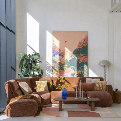 Vloerlamp Luox | Beige Hout