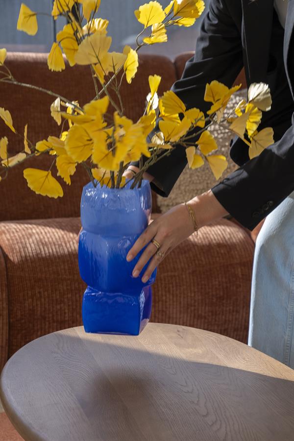 Vaas & Pot Batu blauw glas