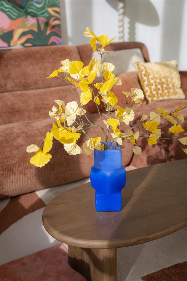 Vaas & Pot Batu blauw glas