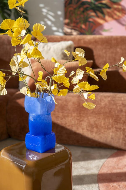 Vaas & Pot Batu blauw glas