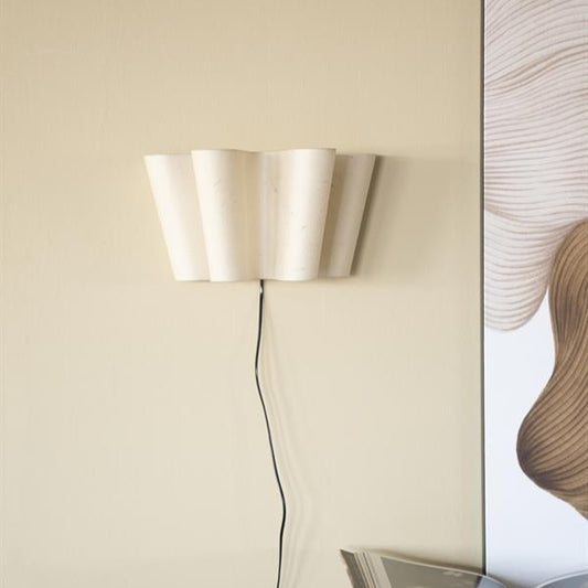 Wandlamp Saturnus | Naturel Papier & ijzer