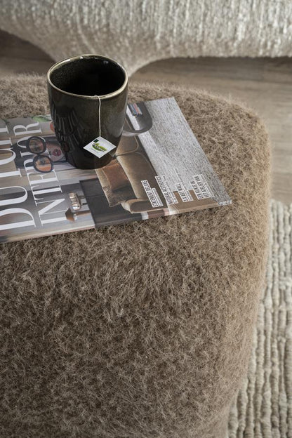 Poef Kelso | Bruin Polyester — Algemene Sfeerfoto