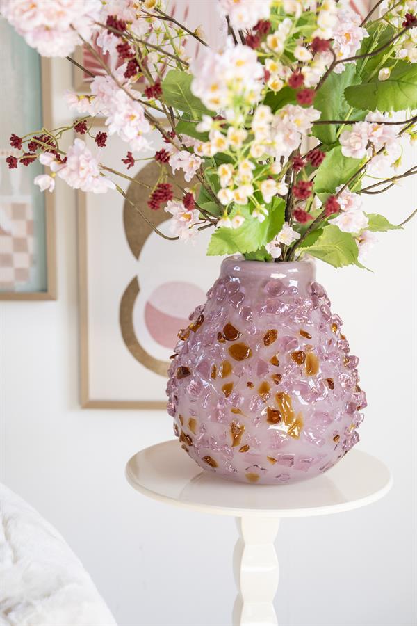 Vaas & Pot Quartz oranje glas in een interieur