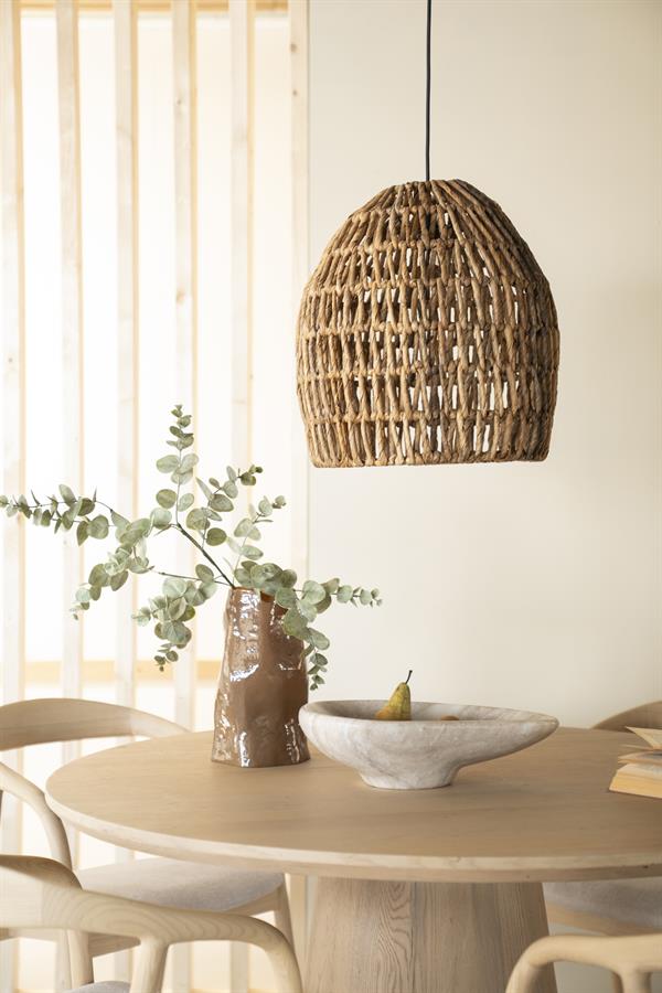 Hanglamp Sofja | Naturel Abaca plant — Vooraanzicht - sfeer