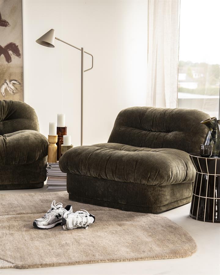 Fauteuil Nook groen polyester