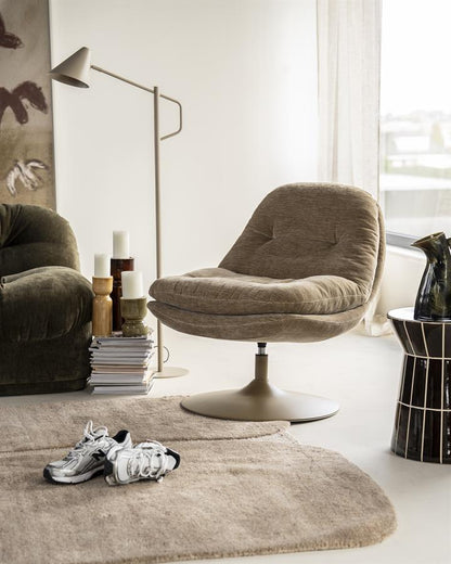 Fauteuil Tromba taupe stof