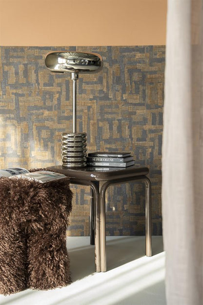 Bijzettafel Zilo bruin ijzer, vooraanzicht in een interieur