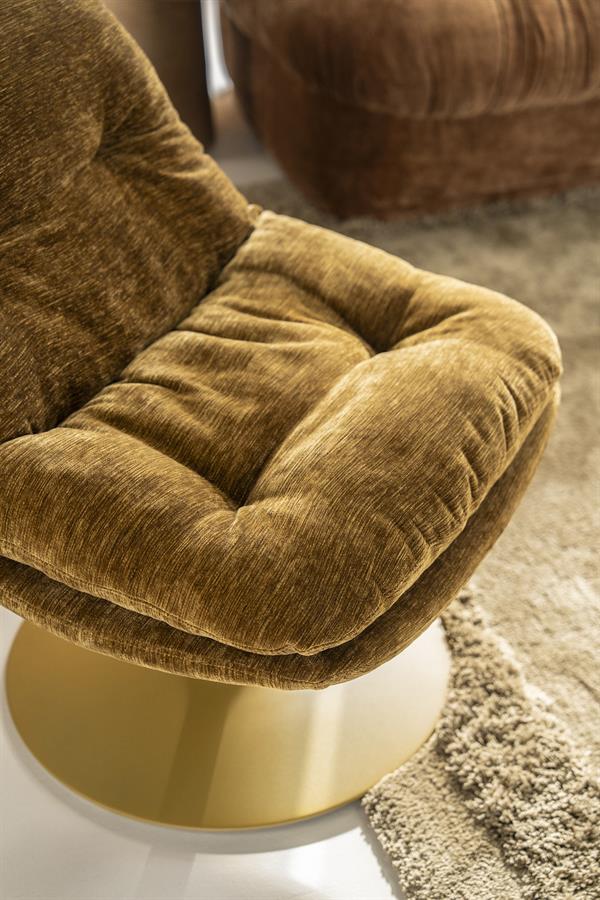 Fauteuil Tromba geel stof