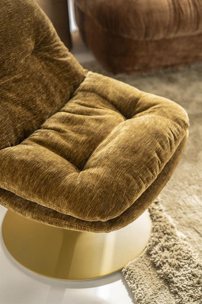 Fauteuil Tromba geel stof