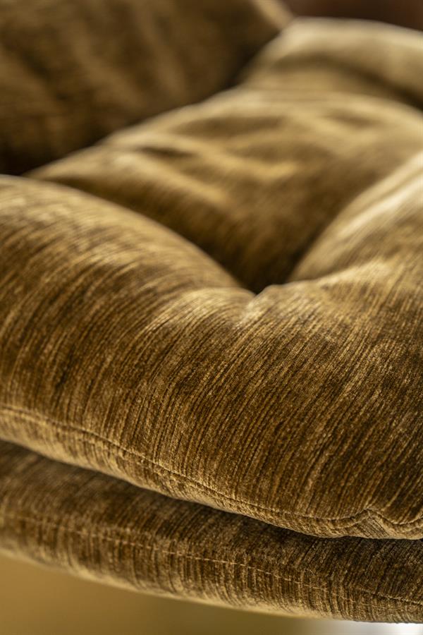 Fauteuil Tromba geel stof