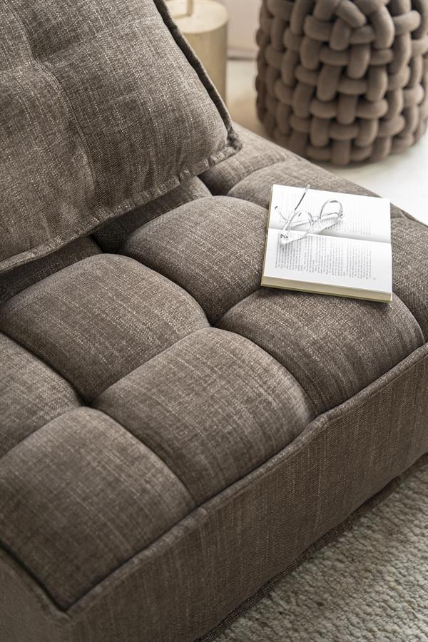 Fauteuil Hive bruin stof