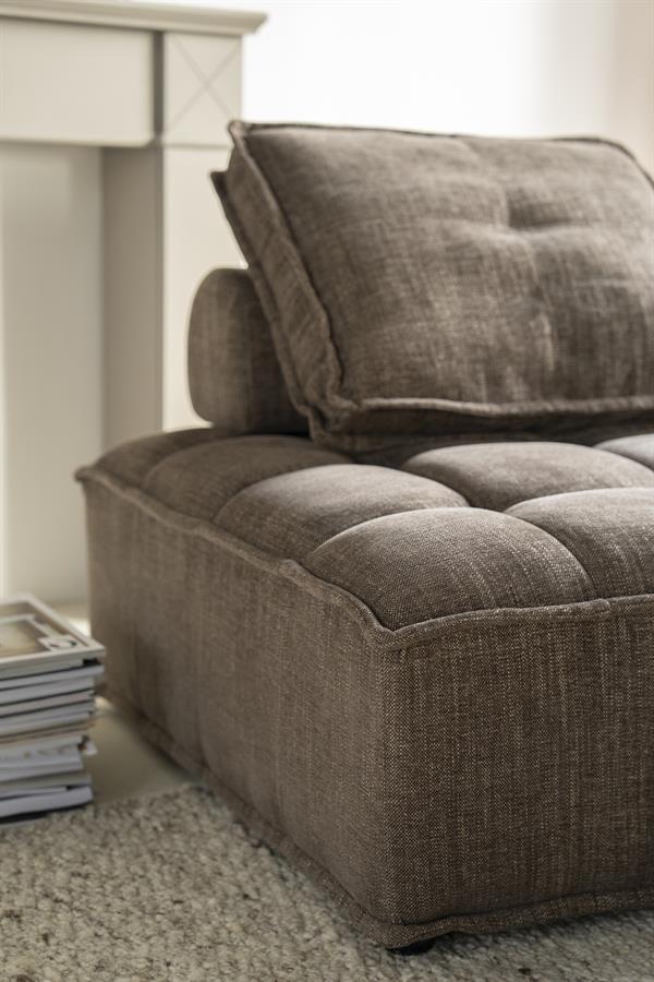 Fauteuil Hive bruin stof