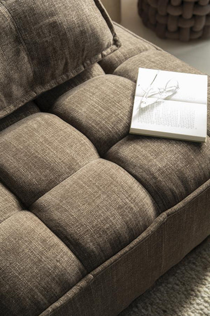 Fauteuil Hive bruin stof