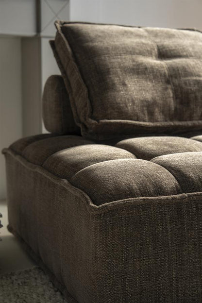 Fauteuil Hive bruin stof