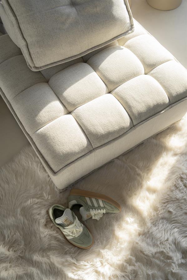 Fauteuil Hive beige stof