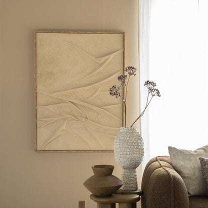 Wandpaneel Veck | Beige Canvas