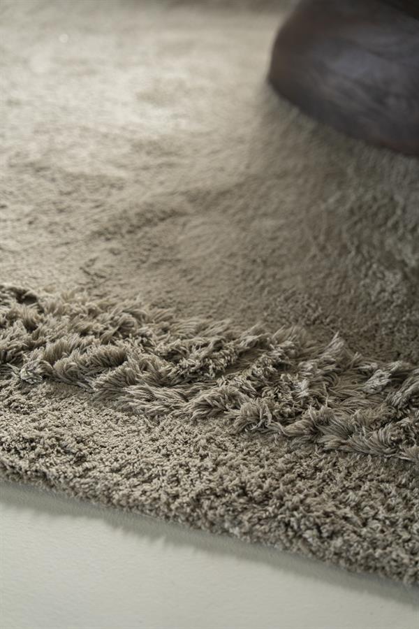 Vloerkleed Tura | Taupe | Polyester — Detail