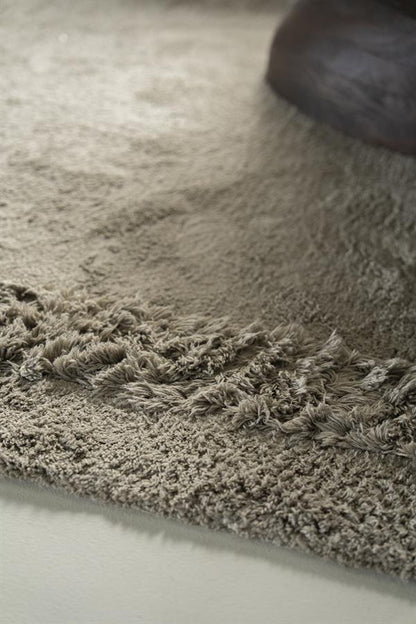 Vloerkleed Tura | Taupe | Polyester — Detail